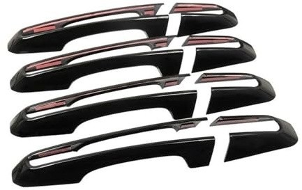 MASHRGX Exterior Door Handles for Jaguar for E-PACE XE XF XFL for F-Pace Exterior Side Door Handle Cover Trim (Black)