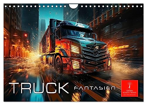 Truck Fantasien (Wandkalender 2026 DIN A4 quer), CALVENDO Monatskalender: Truck Fantasien - fesselnde Ästhetik trifft auf Innovation und Design. (CALVENDO Mobilitaet)