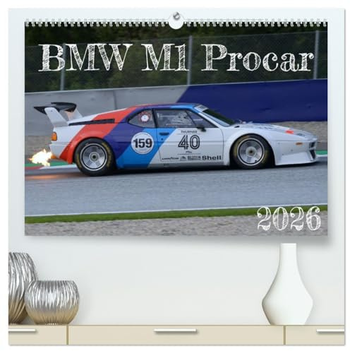 BMW M1 Procar (hochwertiger Premium Wandkalender 2026 DIN A2 quer), Kunstdruck in Hochglanz: Rennautolegende BMW M1 Procar im Renneinsatz (CALVENDO Sport)