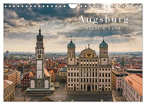 Augsburg - Stadt und Land (Wandkalender 2026 DIN A4 quer), CALVENDO Monatskalender: Eine Stadt in einer idyllischen Landschaft (CALVENDO Orte)