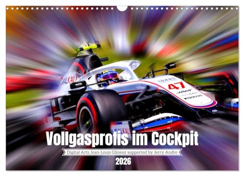 Vollgasprofis im Cockpit (Wandkalender 2026 DIN A3 quer), CALVENDO Monatskalender: Motorsport jenseits von Tempo 300 (CALVENDO Sport)