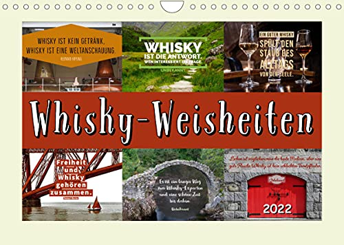 Whisky-Weisheiten (Wandkalender 2022 DIN A4 quer): Mit flotten Sprüchen über Whisky durchs Jahr (Monatskalender, 14 Seiten ) (CALVENDO Hobbys)