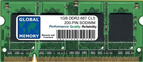 Memoria RAM da 1 GB DDR2 667 MHz PC2-5300 200 PIN SODIMM compatibile con computer portatili/notebook