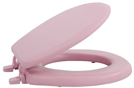Achim Home Furnishings TOVYSTTR04 17-Inch Fantasia Standard Toilet Seat, Soft Tea Rose