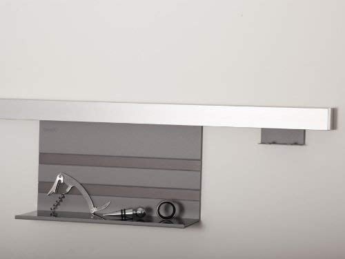 Linero MosaiQ Starterset Profilleiste 1200 mm + Universalablage + 2er Hakenleiste Titangrau exklusiv von SO-TECH®