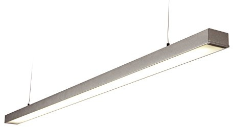 Saxby Borde 26W Silver Single Aluminium Cool White Commercial Pendant LED Module Ceiling Light