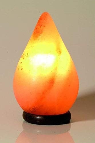SourceDIY Tear Drop Himalayan Crystal Rock Salt Lamp with BS Dimmer Cable, Pink