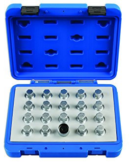 Laser 6861 Locking Wheel Nut Key Set 20pc - for Vauxhall, Opel