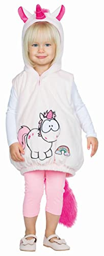 Rubie's Babykostüm Einhorn Hoodie Pullover mit Kapuze Kleinkind-Kostüm Gr. 92/98 Mädchen