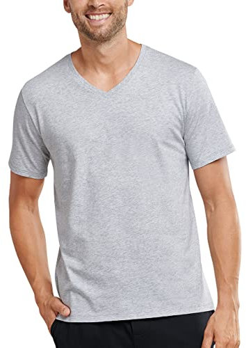 Schiesser Herren Schlafshirt kurzarm V-Ausschnitt - Mix + Relax