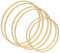 Worown 6 Stück Ringe zum Basteln, 20, 25 & 30 cm ø, Stärke ca. 1 cm, Holzringe zum Basteln, Makramee Ringe für Wickeltechnik, Traumfänger, Floristik, Hochzeitskranz