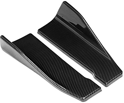 Auto Seitenschweller, Fydun 35cm Kohlefaser für Automobile Universal Side Skirt Splitter/Heckstoßstange Lip Splitter Winglet Schürzen Dekoration Zubehör