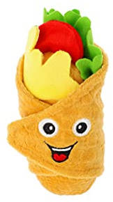 Dingo Hundespielzeug Plüsch Burito interaktives Spielzeug Quietschen Spiel mit Hund Burito Wird aus grünem Salat, roten Tomaten, gelbem Käse Hohe 14 cm 16991