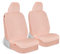 Carbella Aspen Weiche Rosa Schaffell Sitzbezüge für Frauen 2 Pack - Plüsch Kunstpelz Autositzbezüge für Vordersitze Niedliche Sitzschoner für Auto LKW Van SUV
