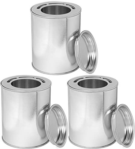 Moritz 3x Blechdose Ethanol 500 ml + Sparplatte Bioethanol Brenngel Dose Tischkamin Tischfeuer Kamin