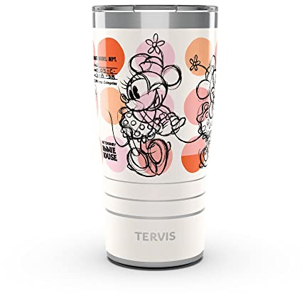 Tervis Disney Minnie Mouse Melody - Vaso aislado de triple pared, acero inoxidable