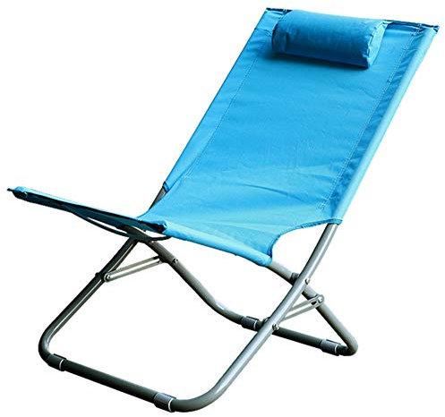 Leichter Campingstuhl mit Kopfstütze, tragbarer Klappsessel, strapazierfähige Liege für Picknick im Freien, Büro, Nickerchen C Verdoppeln Sie den Komfort Marriage