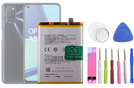 HIGHAKKU Batterie de rechange BLP781 compatible avec Op-po A52 A72 A92 2020 CPH2059 CPH2061 CPH2069 CPH2067 avec outils