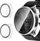 ivoler 2 Piezas Duro PC Funda para Garmin Vivomove Trend, Protección Completa Anti-arañazos Protector de Pantalla de Cristal Vidrio Templado Carcasa Transparente Delgada Case