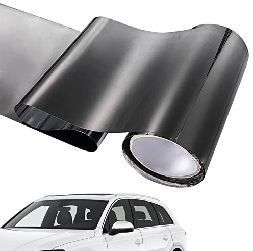Pare-Soleil pour Voiture - Film Teinté Anti-éblouissant - Bande Autocollante pour Pare-Brise 20x150cm