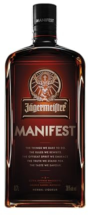 Jägermeister MANIFEST 70cl - Liquore premium a base di erbe con note di anice e frutta secca. 38% Vol.
