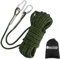 NewDoar 18KN Corde d'escalade Statique 10 mm (3/8 po) Cordon Accessoire Équipement 10m, 20m, 30m, 50m Corde d'évacuation Équipement d'escalade sur Glace Corde de Sauvetage Incendie-Vert/50 m