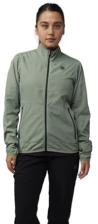 Fox Racing Fox Veste de pluie pour femme Motif renard et coupe-vent Noir Taille L