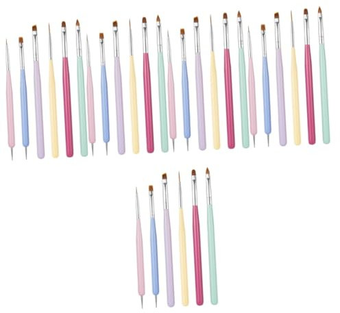 POPETPOP 30pièces Pinceaux Manucure Pour Nail Art De Outils De Dessin Pour Décoration