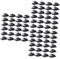 Uonlytech 150 Stk Drahtklemme Kabelclips Kabelhalter Für Kabel Schwarze Klammern Kfz-kabel Kabelbinder Drahthalter-organizer Hüftgurt Der Kamera Kabel Halter Klebstoff Kabelmanagement-clip
