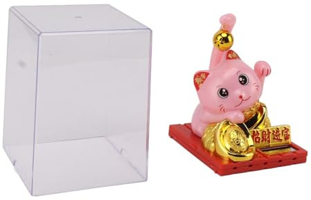 Lucky Cat Winking Arm, Chinesische Katze Winkearm Glückskatze Statue Lucky Fortune Cat Feng Shui Lucky Cat Swinging Arm Für Zuhause(S)