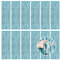 12 Pcs Light Blue Metallic Tinsel Foil Fringe Curtains, 3.3ft x 8.2ft Tinsel Streamers Backdrop Door Curtains Hanging Streamers for Birthday Wedding Christmas Party Supplies(1m x 2.5m)