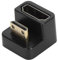 Adaptador USB C en ángulo de 180 Grados, Adaptador en ángulo Tipo C en Forma de U, Adaptador Mini HDMI a HDMI, Compatible con Carga Rápida PD 20 W, (Interfaz Multimedia HD Lado