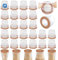 Ezprotekt Chair Leg Covers, 24 PCS 1 Transparent Silicone Chair Leg Floor Protectors with Wrapped Felt, Rubber Chair Leg Caps, Furniture Feet Protectors Pads, No Noise No Scratches
