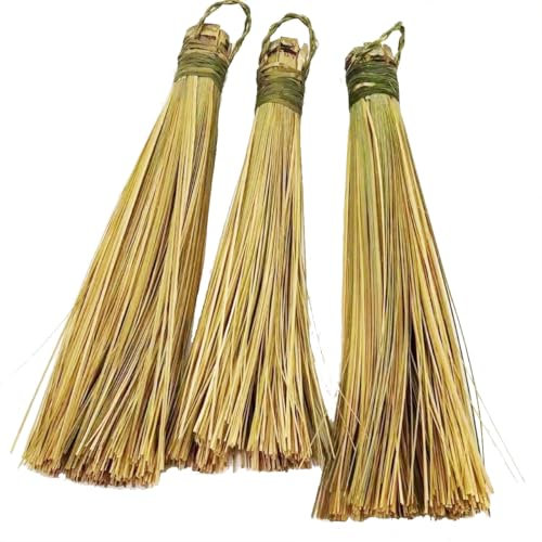 JUTSTJUKO Brosse pour wok de 35,6 cm, fouet de nettoyage en bambou avec poignée en bois pour poêles, poêles, wok, évier