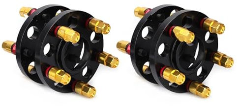DZSMACHENGSM Auto Rad Spurverbreiterungen Hubzentrische Distanzscheiben M14 * 1,25 Radbolzen Für F-Serie F30 F32 F33 F80 F10 Geschmiedetes Aluminium 4 Stück 20 Mm 5 X 120 Mm 72,56 Mm CB(Gold)