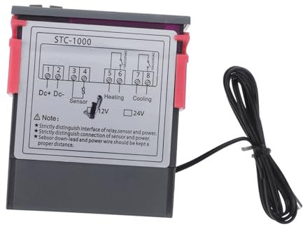 Digitaler Temperaturregler 12v Schwarz Abs für Seafood Maschinen