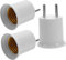 MAGICLULU 3st E26 Konvertierungs Buchse Wandleuchte E26 Fassung Licht Steckdose Adapter Für Lampenhalter Sockel Der Glühbirne Glühbirnen-steckdosenadapter E26 Lampenfassung Kupfer Weiß
