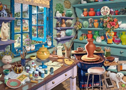 Ravensburger Pottery Studio Sanctuary 500-teiliges Puzzle für Erwachsene und Kinder ab 10 Jahren