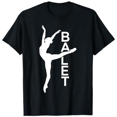 Ballett-Tänzer-Silhouette, arabeske Pose, Tanzgeschenk T-Shirt