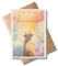 WBdesignz Trauer Karte mit Umschlag - Beiledskarte für Hunde “we will meet again” Tiertrauerkarten Todeskarten Hunde Haustier Tod Verlust Trauerkarten Regenbogen (DIN A6)