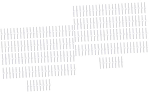 Alipis 2 Sätze Hängendes Stück Geländer Pflanzkisten System Grad Unterstützung Im Freien Fixer Plastikenten Quickfix Vorhang Blinder Flügelretter Weiß 100 Stück * 2