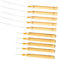 DECORNIJIA 10 Piezas juego de extensiones de cabello gancho para extensiones de cabello manejar gancho de ganchillo agujas de crochet para el cabello tirando del gancho De madera