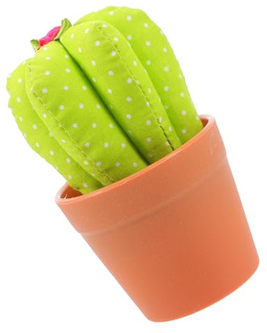Supvox Niedliches Kaktus Nadelkissen mit Blumentopf für Näharbeiten