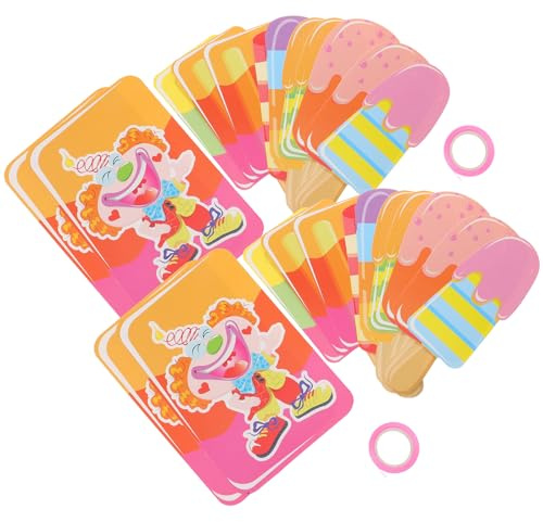 PAMINGONO 2 Stück Hawaii Eis Am Stiel Banner Bunte Papier Girlande Leichte Party Deko für Wand Fenster Baum Zweige Sommer Hawaii Party