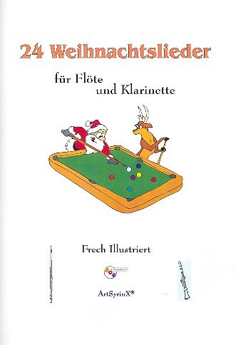 24 Weihnachtslieder (+CD): für Flöte und Klarinette