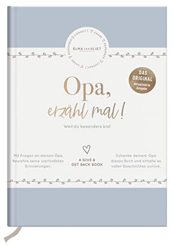 Opa, erzähl mal: Das Erinnerungsalbum deines Lebens: Das Erinnerungsalbum deines Lebens | Persönliches Geschenk für Opa zum Geburtstag, zu Weihnachten ... so (Erzähl mal!-Reihe von Elma van Vliet)