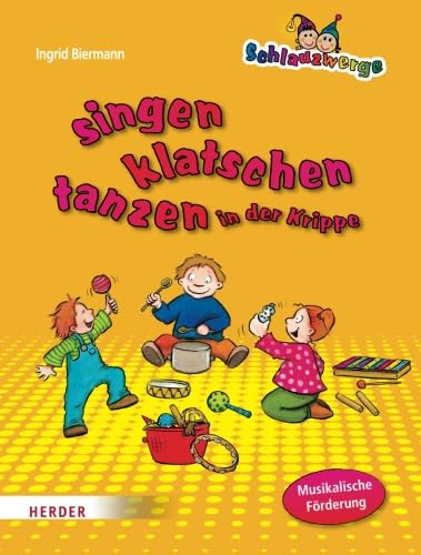 Schlauzwerge singen, klatschen, tanzen in der Krippe
