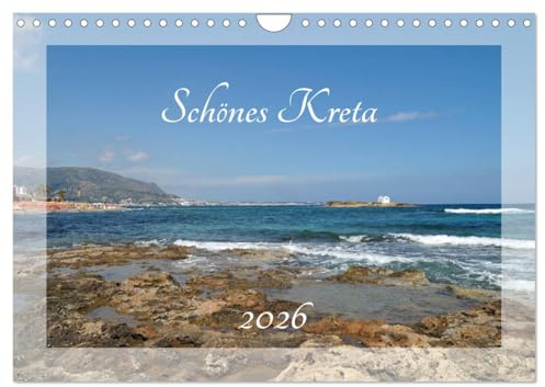 Schönes Kreta (Wandkalender 2026 DIN A4 quer), CALVENDO Monatskalender: Die griechische Insel Kreta hat außer Strand und Meer noch sehr viel mehr zu bieten (CALVENDO Orte)