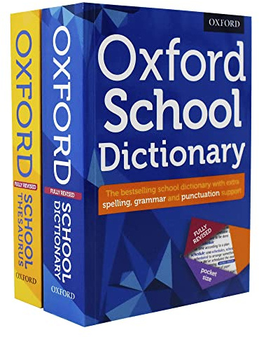 Oxford School Dictionary and Thesaurus 2 Books Set