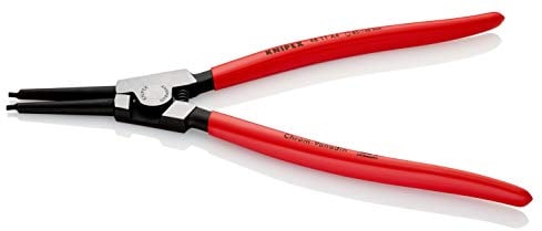 Knipex Pinza per Anelli di Sicurezza per Anelli di Sicurezza Esterni Su Alberi Bonderizzata Nera, Rivestiti in Resina Sintetica 320 Mm 46 11 A4